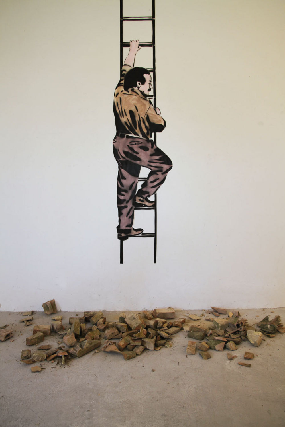 Sculpture is a heavy concept - L’artista fugge dalle macerie - Alessandro Jasci