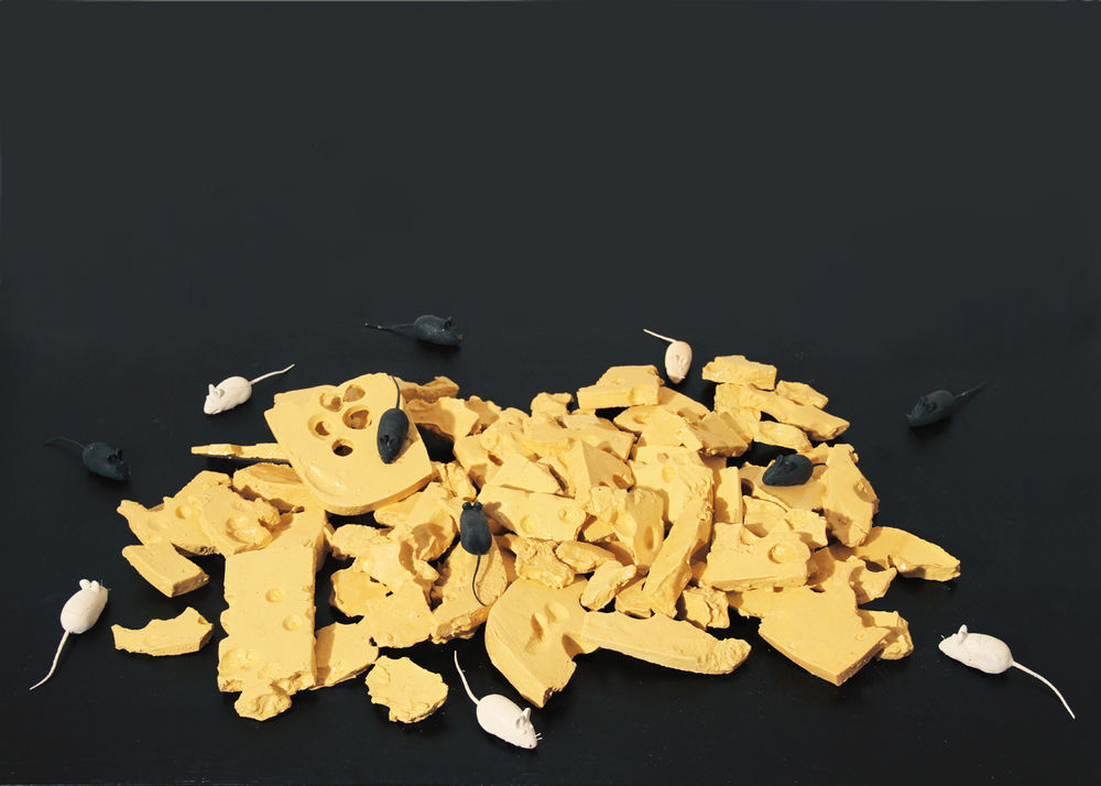 Sculptures - Troppi topi nel formaggio - Alessandro Jasci